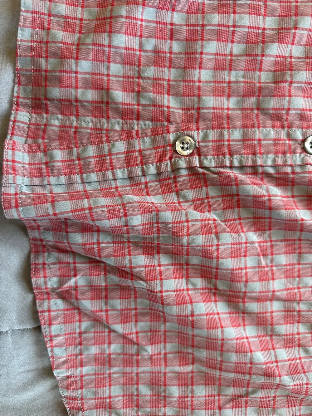 Mammut Men's red  Plaid Button-Up Shirt
